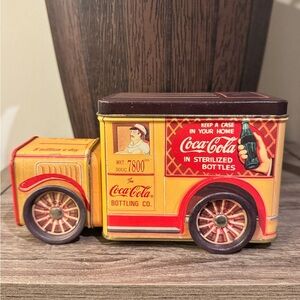 Vintage Coca Cola Vintage Toy Truck - Yellow and Red